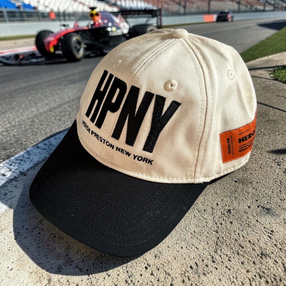 Heron Preston "HPNY" Racing Cap – Black/White Archive Edition 🏁